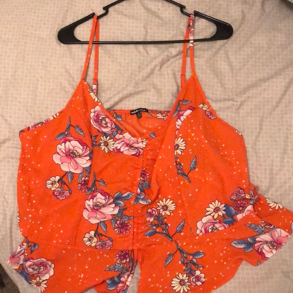 Floral print crop top